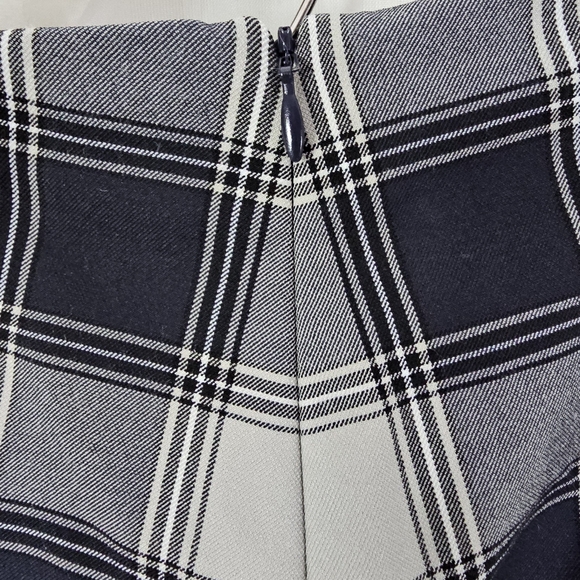 Rag & Bone Navy Blue and Gray Plaid Skinny Leg Ankle Pants Size 8 - Picture 5 of 7